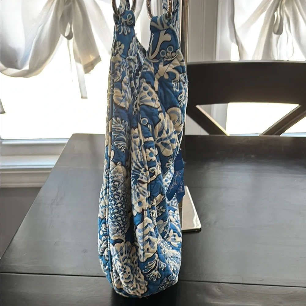 👜 Vera Bradley Blue Lagoon Large Hobo Bag Retired Pattern